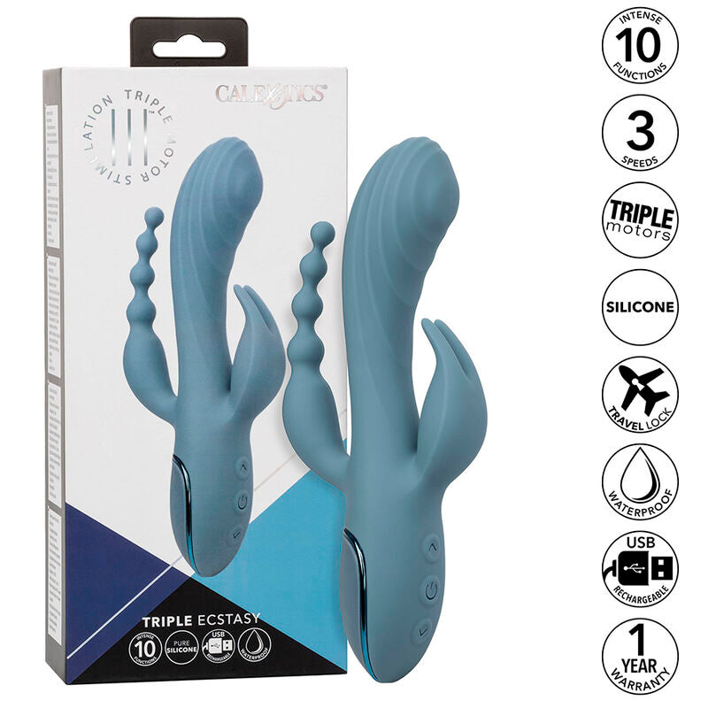 Calexotics – Vibrator Triple Ecstasy Grau