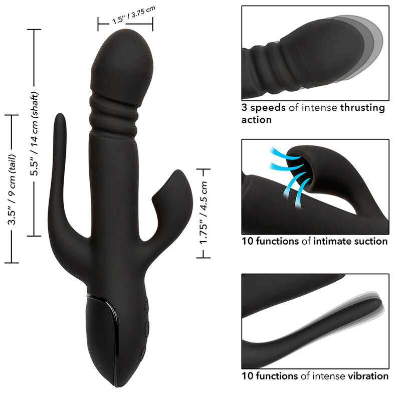 Calexotics – Vibrator Triple Euphoria Schwarz