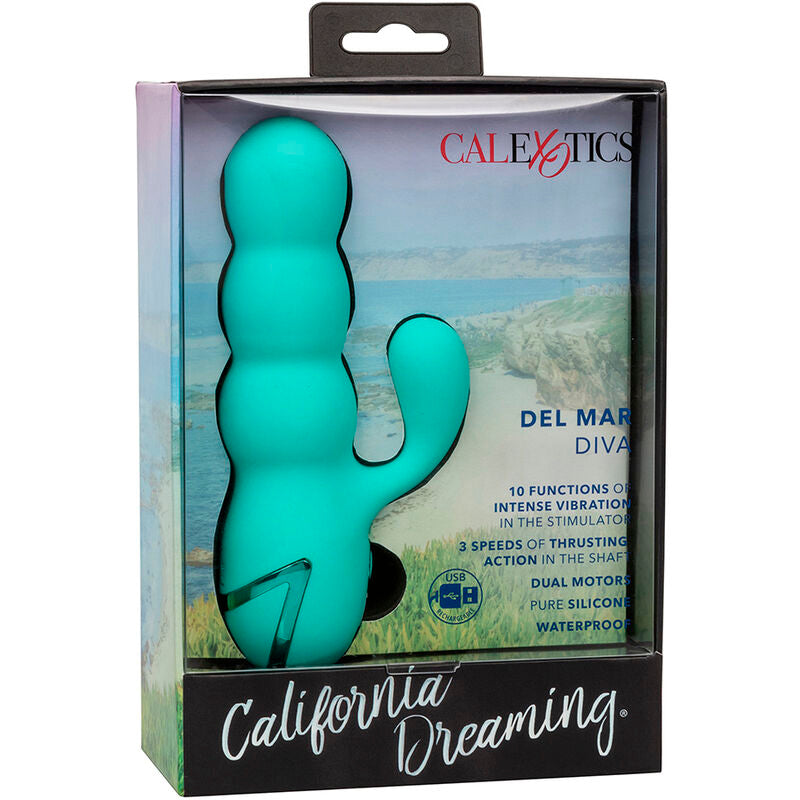 Calexotics – Del Mar Diva Vibrator Rabbir Aqua Grün von California…