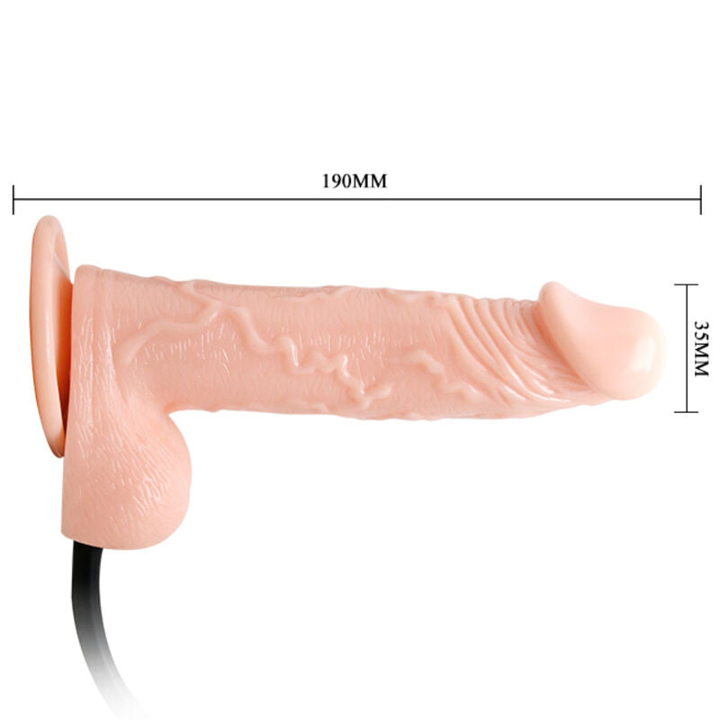 Baile Dance - Realistischer Aufblasbarer Dildo Mit Saugnäpfen 15 CM