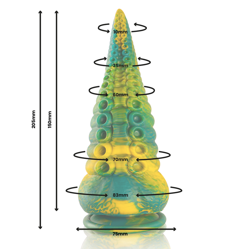 Epic Cetus Grüner Tentakel-dildo, Großem Grösse