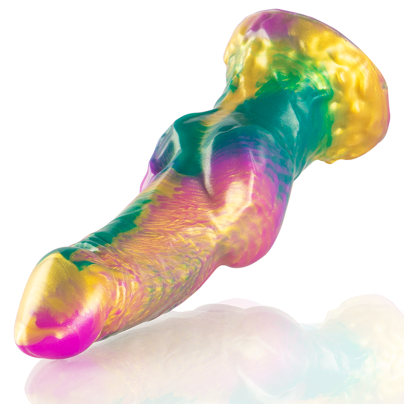 Epic – Iris Dildo mit Regenbogenfarbenen Hoden der Vergnügung