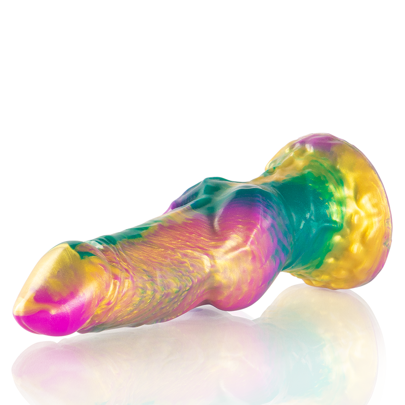 Epic – Iris Dildo mit Regenbogenfarbenen Hoden der Vergnügung
