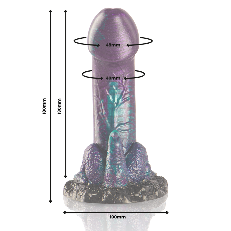 Epic – Basilisk Dildo Doppelt Schuppig Vergnügen, Kleine Grösse