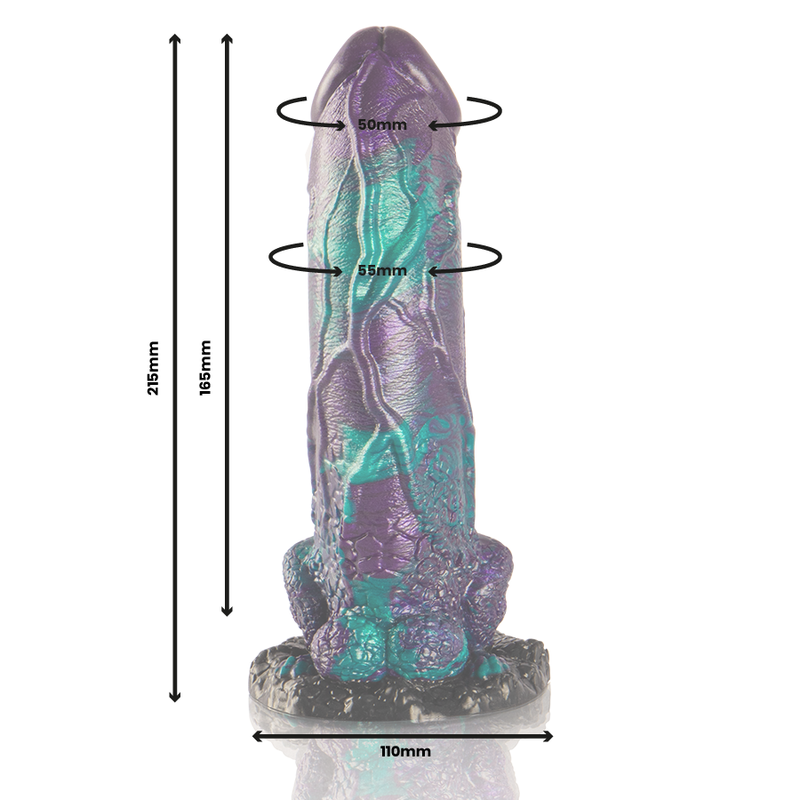 Epic – Basilisk Dildo Doppelt Schuppig Vergnügen, Grosse Grösse