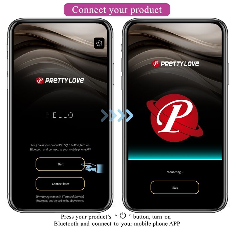 App Series Pretty Love - Casper Lila Wiederaufladbares Vibrierendes Ei