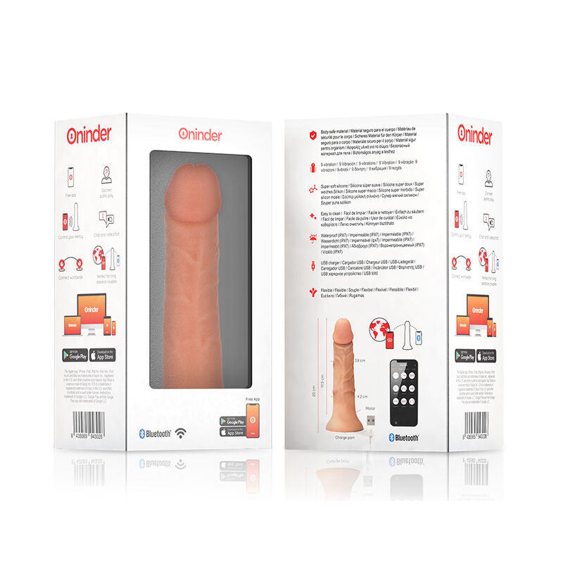 Oninder – Mittlerer Bogotá-Vibratordildo mit 9 Geschwindigkeiten…