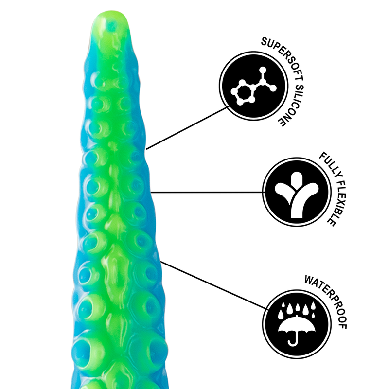 Epic – Scylla Fluoreszierender Dünner Tentakel-DILDO, Kleine Grösse