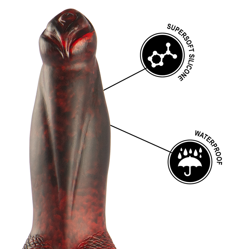 Epic – Prometheus Dildo Titan in Flames Wiederaufladbare Fernbedienung