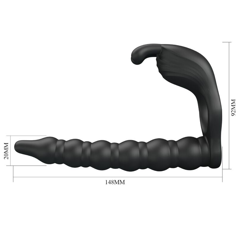 Pretty Love – Blackney Penisringe mit Vibrator-Plug