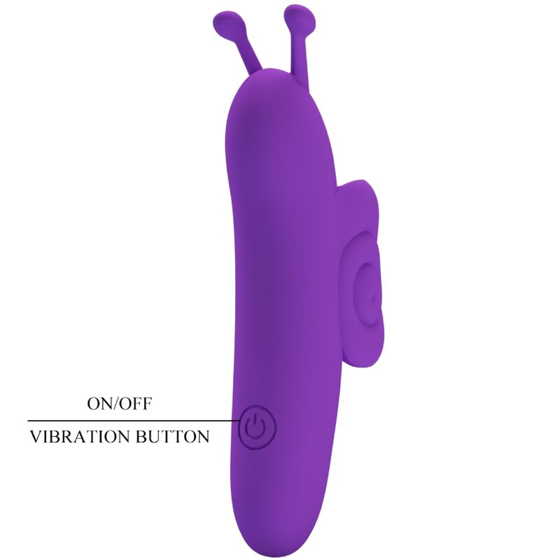 Pretty Love – Snail Leistungsstarker Lila Fingerstimulator