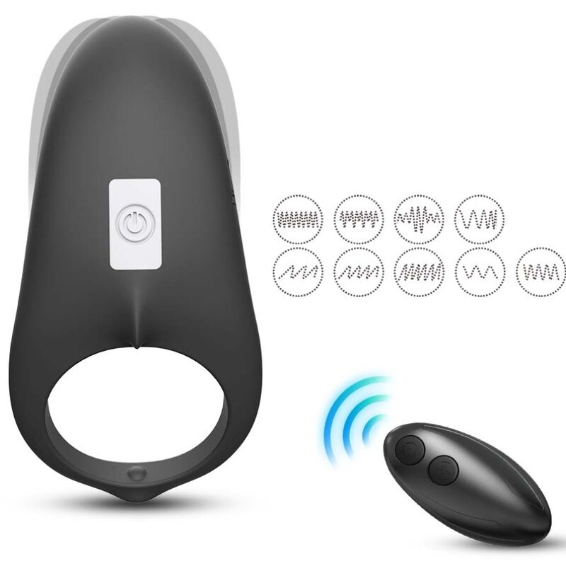 Armony – Shark Vibratorring für Paare Fernbedienung Schwarz