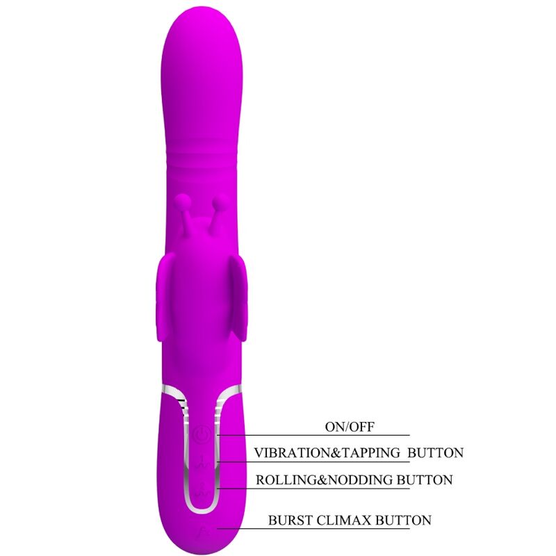 Pretty Love Multifunktions-kaninchenvibrator 4 in 1 Schmetterling...