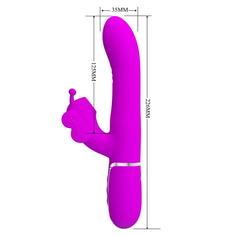 Pretty Love Multifunktions-kaninchenvibrator 4 in 1 Schmetterling...