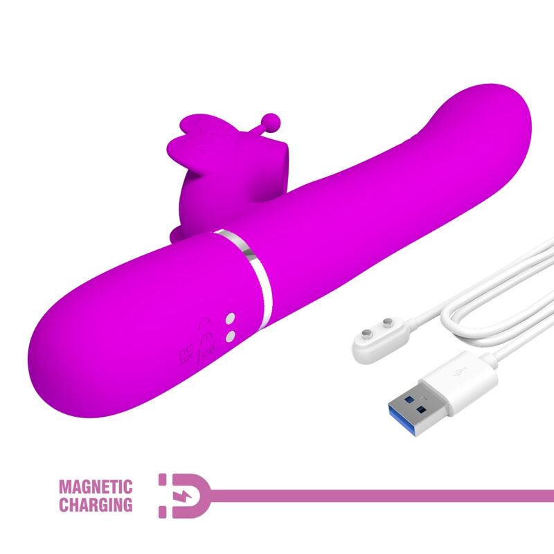 Pretty Love Multifunktions-kaninchenvibrator 4 in 1 Schmetterling...