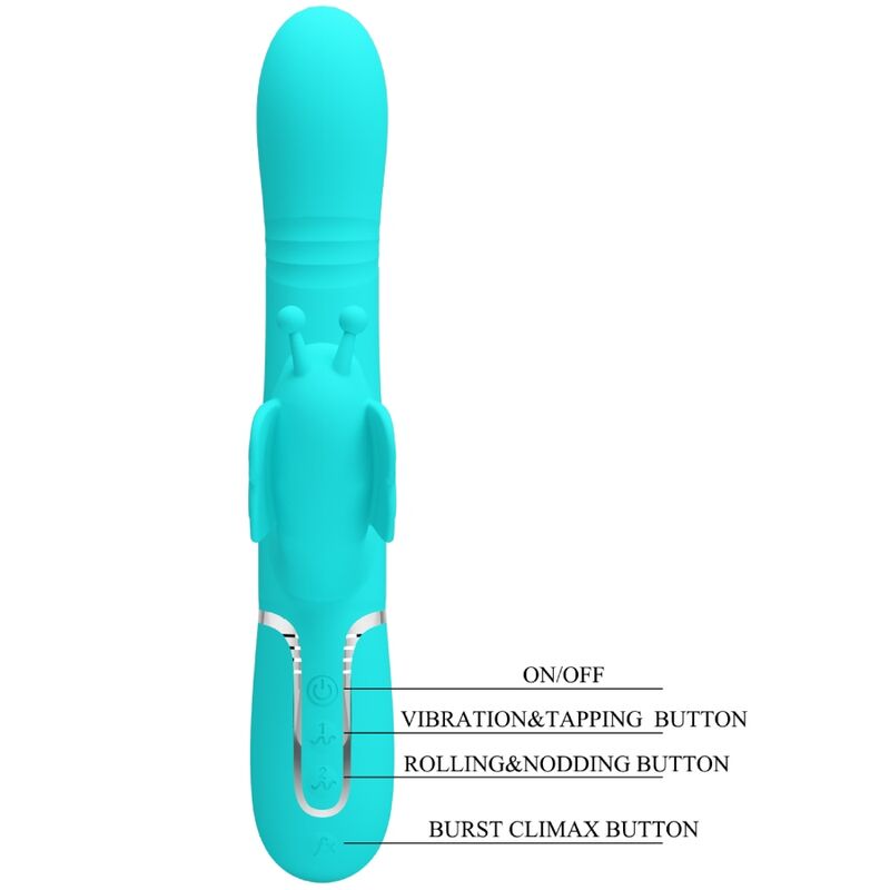 Pretty Love Multifunktions-kaninchenvibrator 4 in 1 Schmetterling...