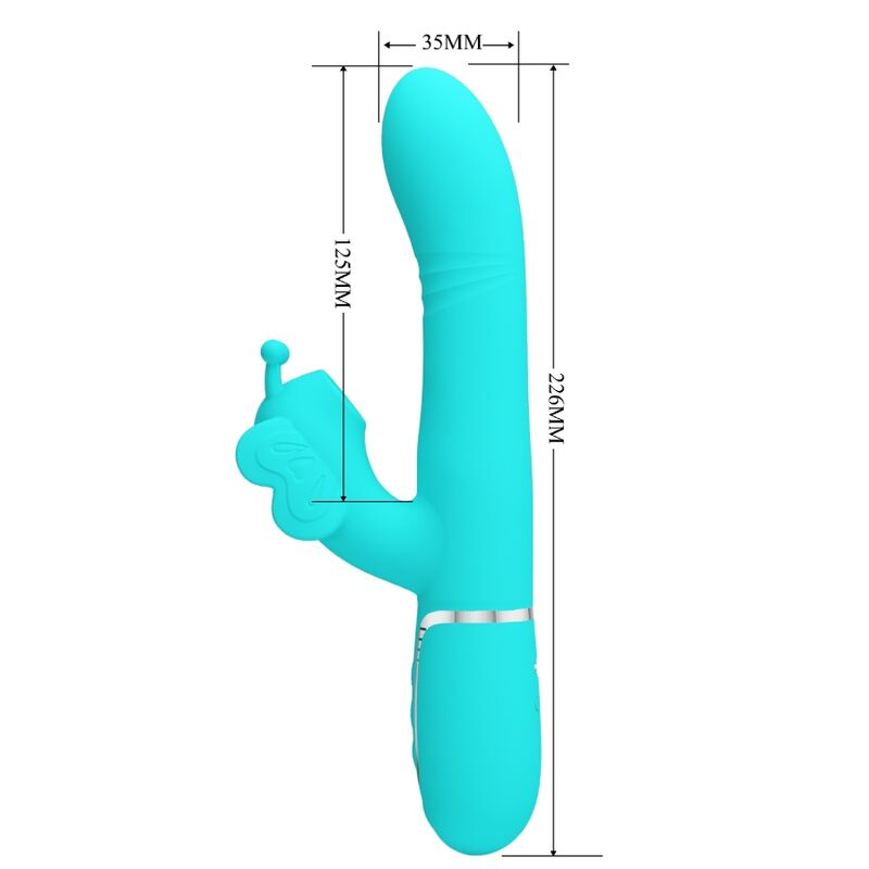 Pretty Love Multifunktions-kaninchenvibrator 4 in 1 Schmetterling...