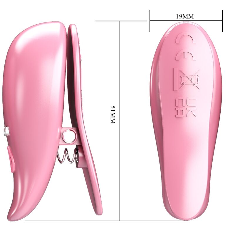 Pretty Love – Leaf Vibrierende Nippelklemmen Rosa
