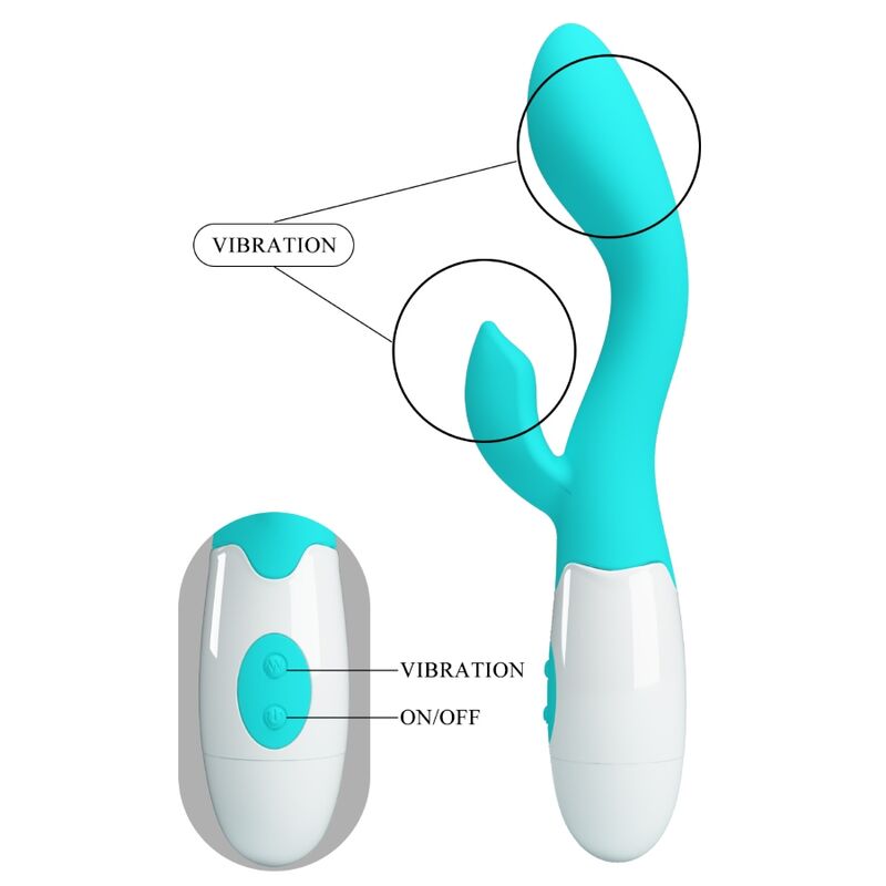 Pretty Love – Helliger G-Spot-VIBRATOR, Aquagrün