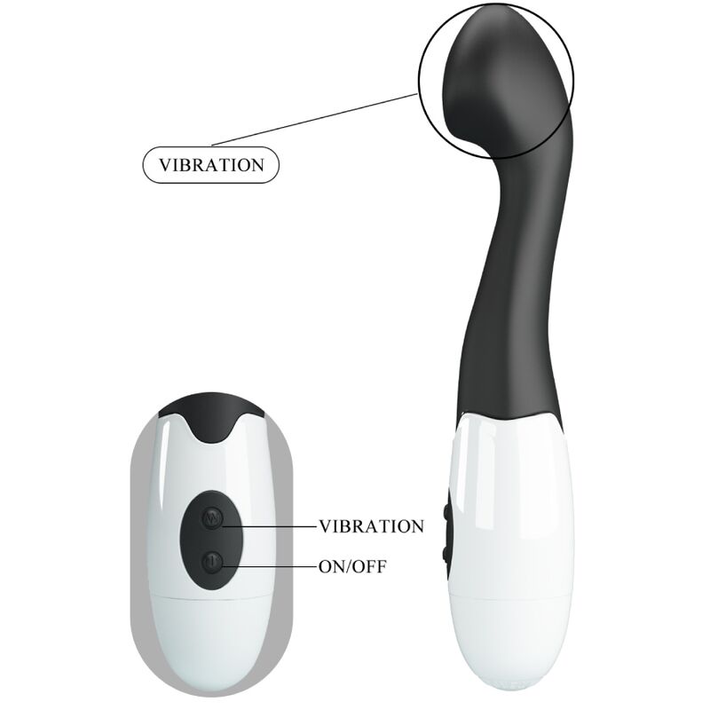 Pretty Love – Charles G-Spot Vibrator 30 Modi Schwarz