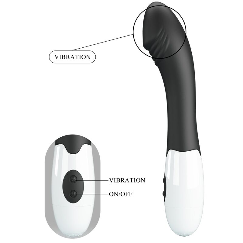 Pretty Love – Elemental G-Spot Vibrator 30 Modi Schwarz