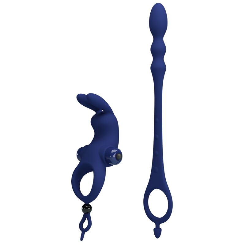 Pretty Love – Ayad Rabbit Vibratorring mit Stecker Blau