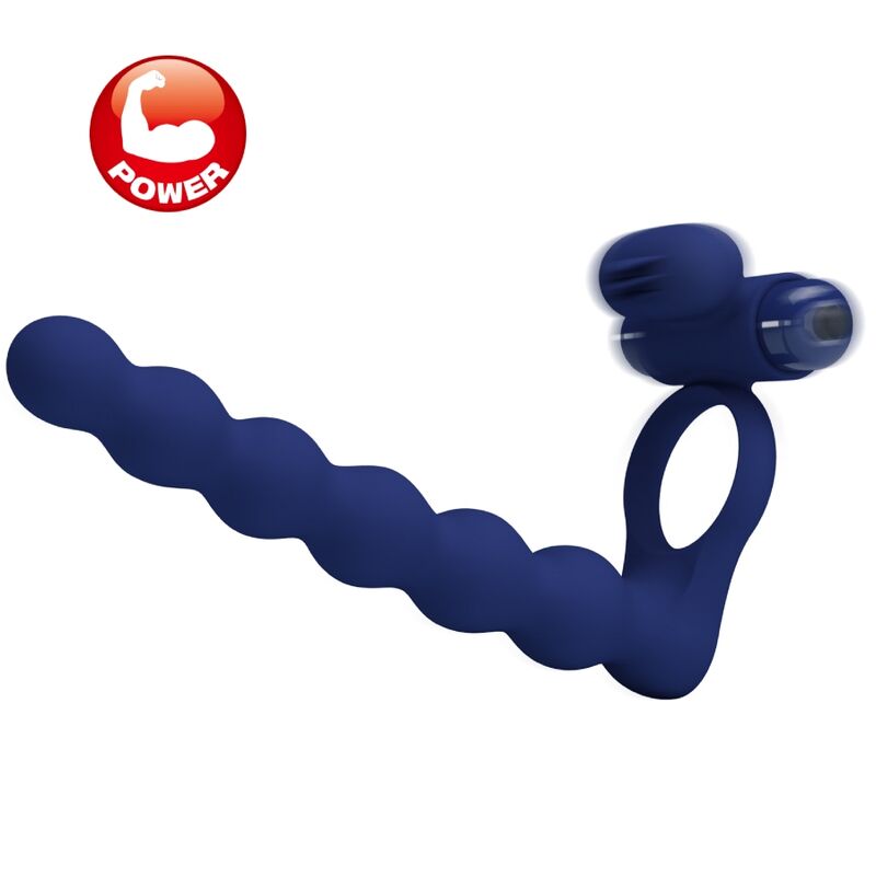 Pretty Love – Ajmal Vibrationsring mit Stecker Blau