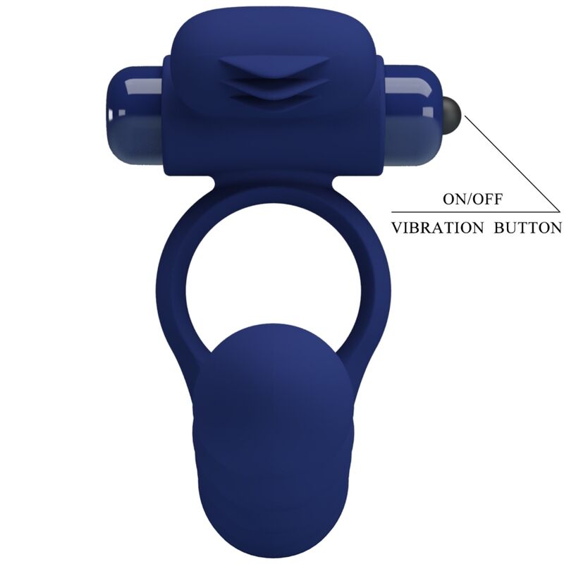 Pretty Love – Ajmal Vibrationsring mit Stecker Blau
