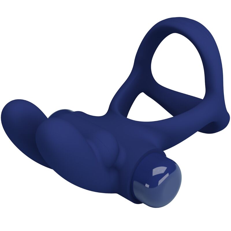 Pretty Love – Francisco Doppelter Vibrationsring Kaninchen Blau