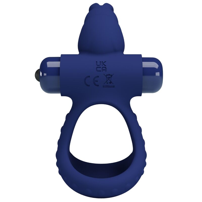 Pretty Love – Luchito Doppelvibrierender Ring Kaninchen Blau