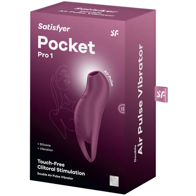 Satisfyer – Pocket Pro 1 Klitoris-Stimulator Granat