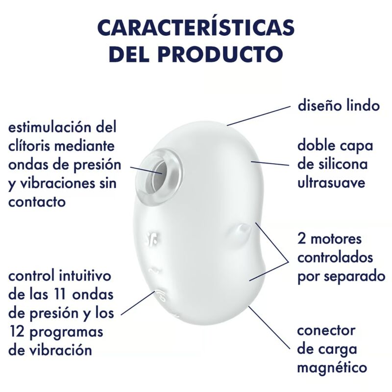 Satisfyer – Cutie Ghost Auflegevibrator Weiss