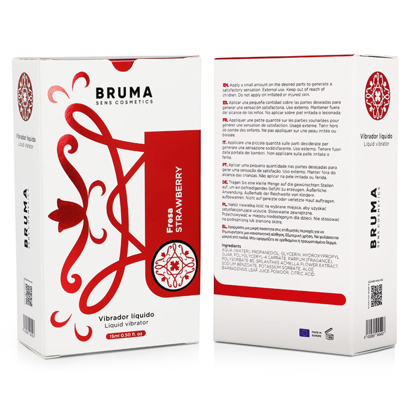 Bruma – Flüssiger Vibrator Ultra Gleitend Erdbeere 15 ml