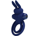 For Darey Doppelter Vibrationsring Kaninchen Blau