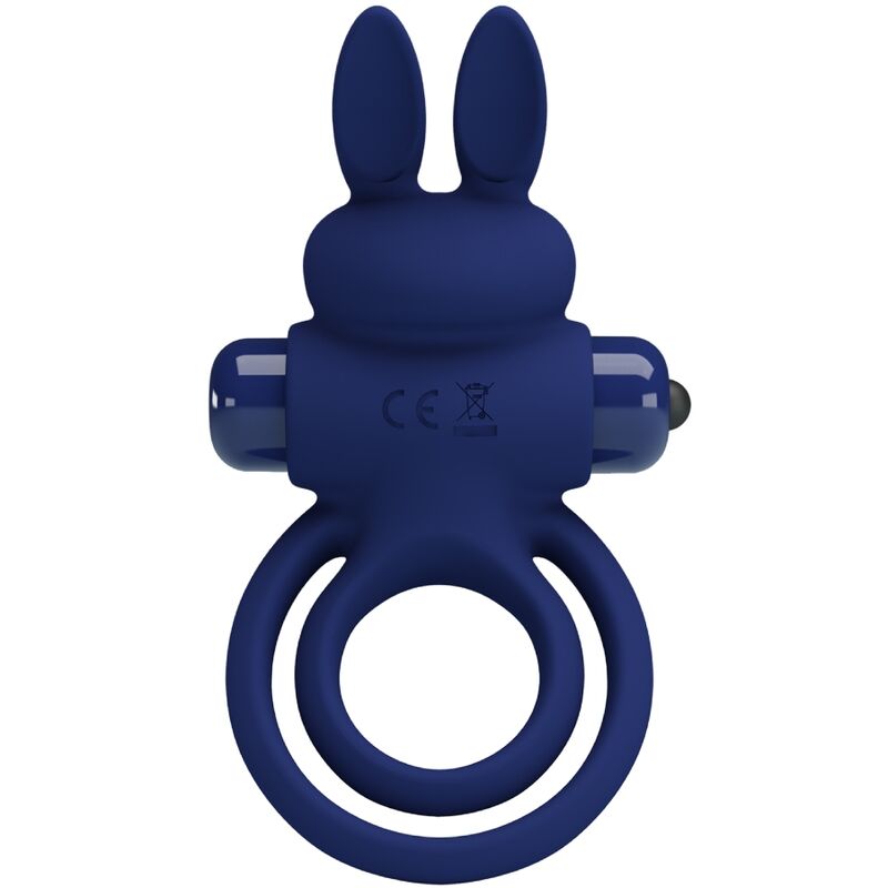For Darey Doppelter Vibrationsring Kaninchen Blau