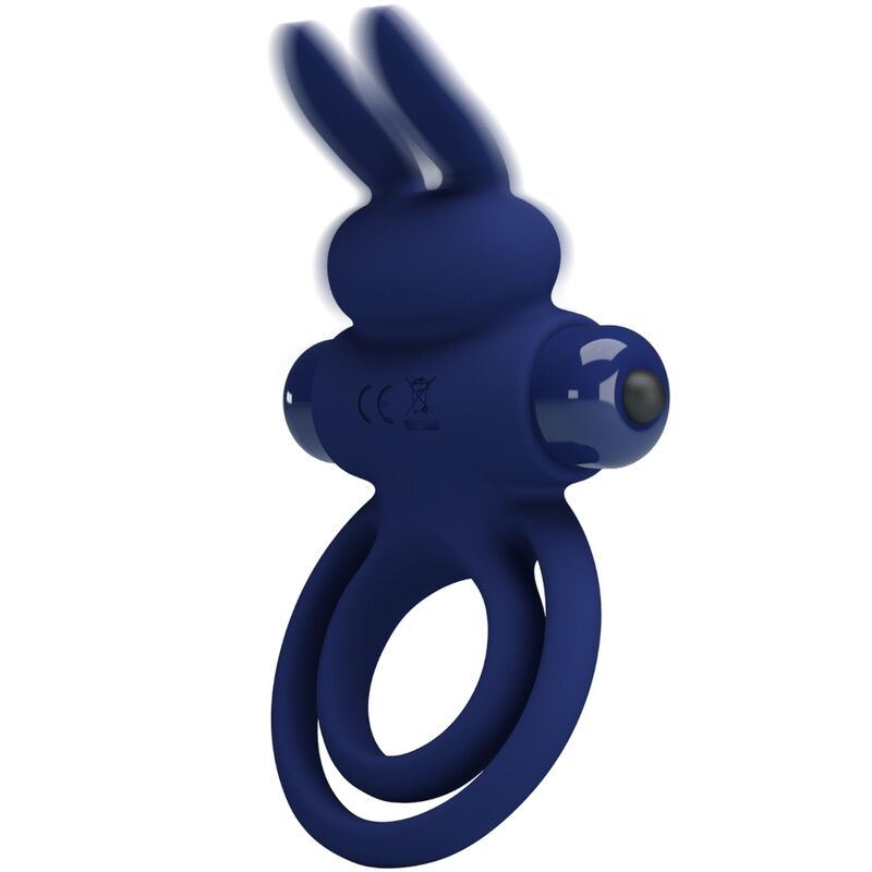 For Darey Doppelter Vibrationsring Kaninchen Blau