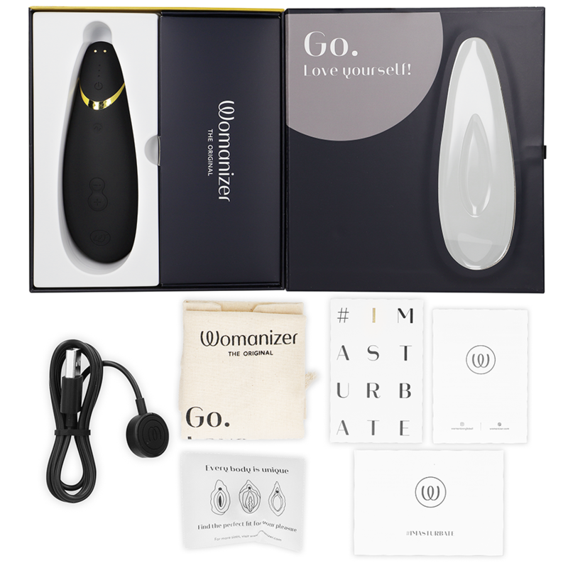 Womanizer Premium 2 Klitoralstimulator Schwarz