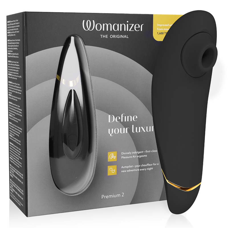 Womanizer Premium 2 Klitoralstimulator Schwarz