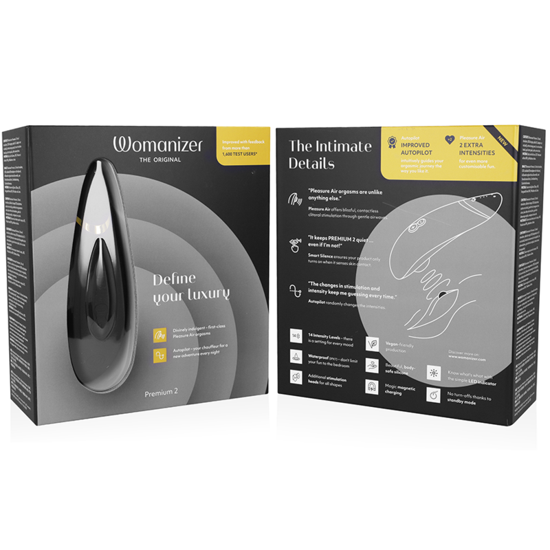 Womanizer Premium 2 Klitoralstimulator Schwarz
