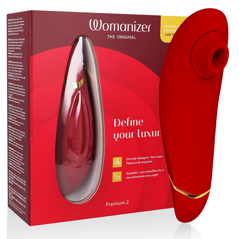 Womanizer Premium 2 Klitoralstimulator Bordeaux