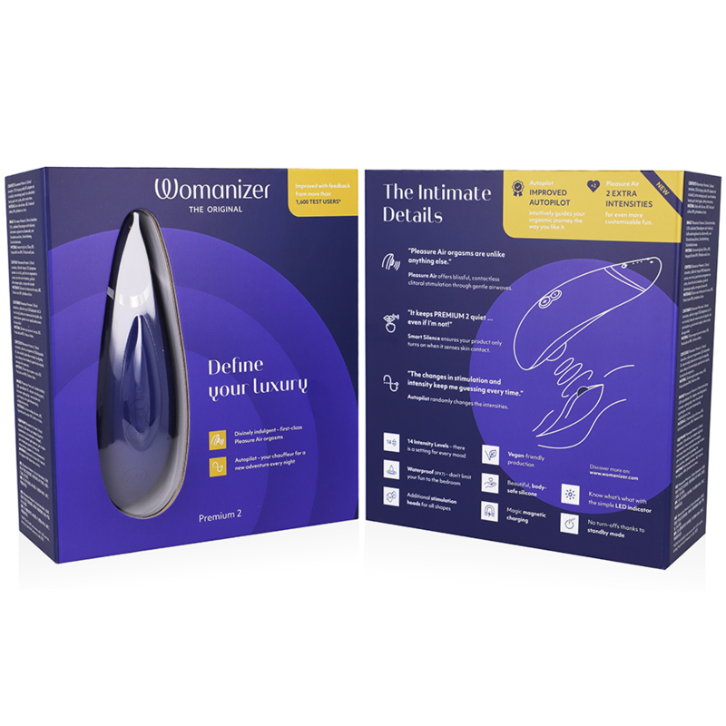 Womanizer Premium 2 Klitoralstimulator Blaubeere