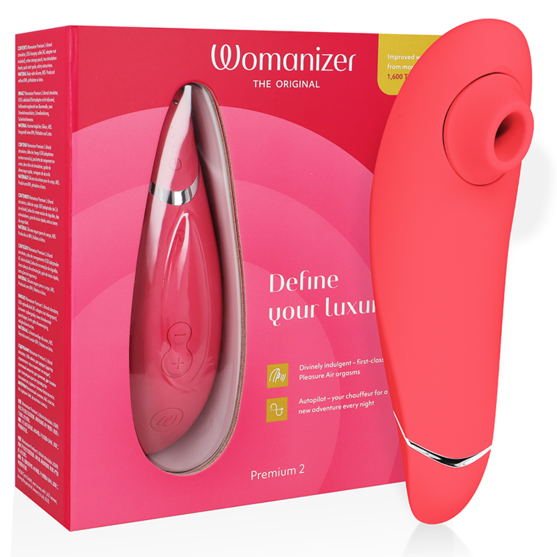 Womanizer Premium 2 Klitoralstimulator Himbeere