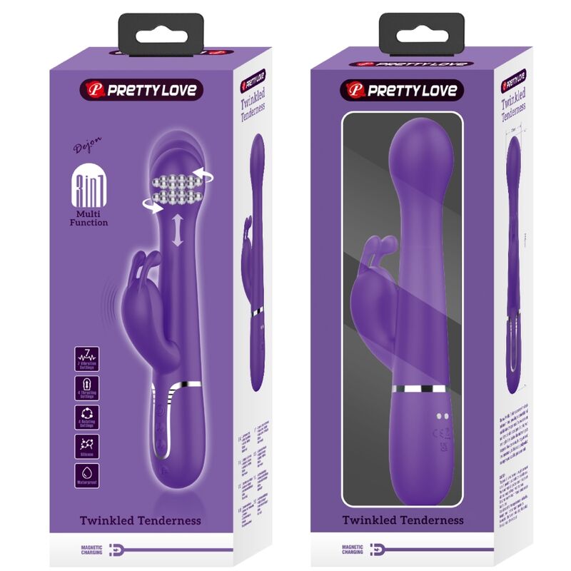 Pretty Love – Dejon Rabbit Vibrator 3 in 1 Multifunktions-Lila
