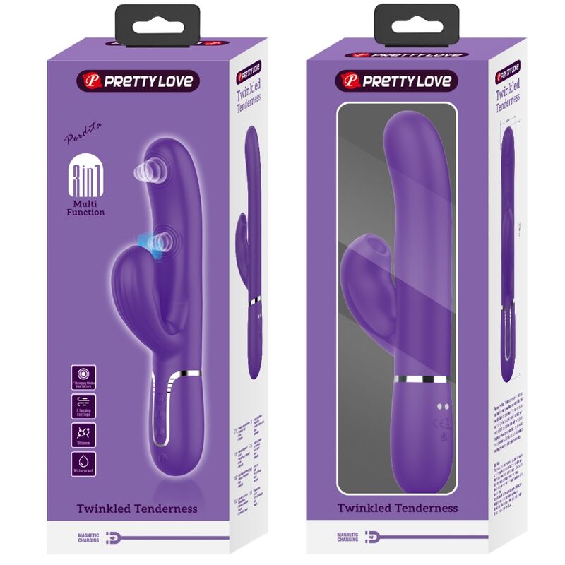 Pretty Love – Perlita G-Spot Vibrator 3 in 1 Multifunktions-Lila