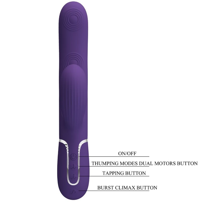 Pretty Love – Perlita G-Spot Vibrator 3 in 1 Multifunktions-Lila