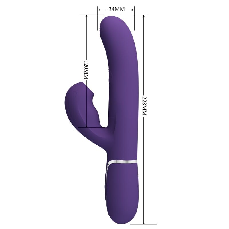 Pretty Love – Perlita G-Spot Vibrator 3 in 1 Multifunktions-Lila