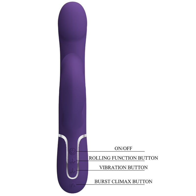 Pretty Love – Zalin Rabbit Vibrator Perlen 4 in 1 Lila