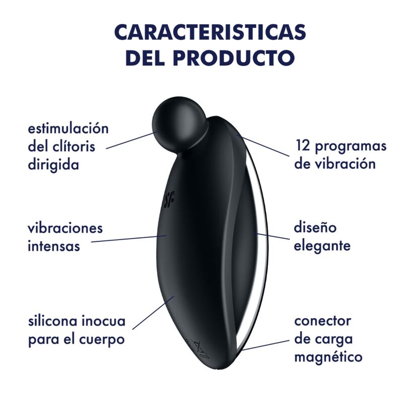 Satisfyer – Spot On 2 Auflegevibrator Schwarz