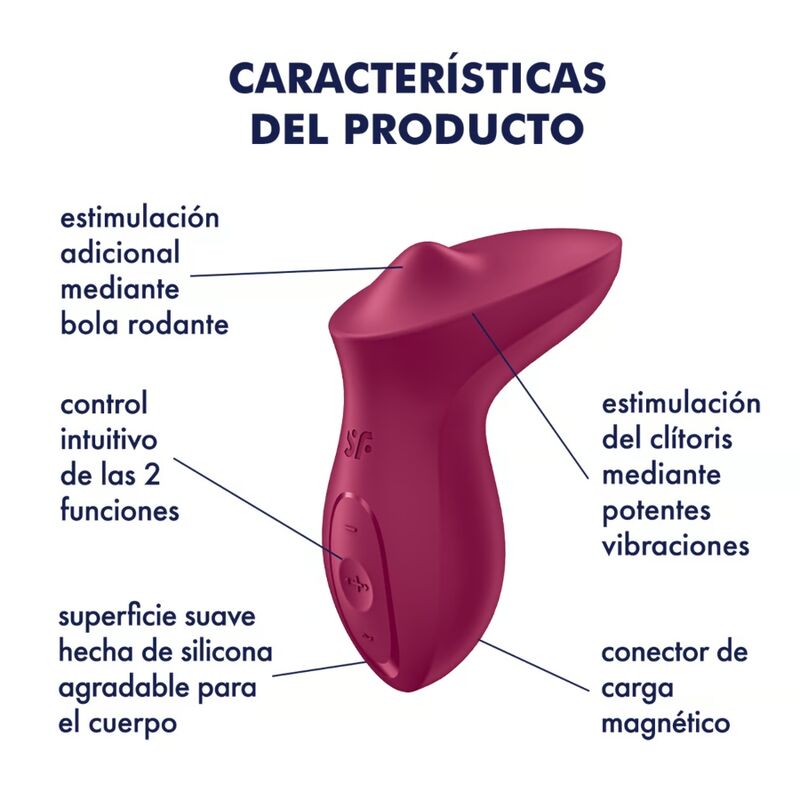 Satisfyer Exciterrr Vibrator Auflegbarer Klitoris Fuchsia