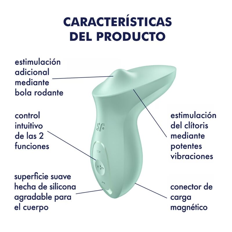 Satisfyer Exciterrr Vibrator Auflegender Klitoris Mint